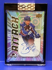 2025-26 Upper Deck Clear Cut Brock Nelson On the Attack Auto Avalanche
