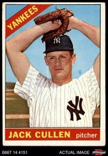 1966 Topps #31 Jack Cullen Yankees 3 - VG