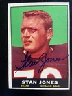 Stan Jones Autographed 1961 Topps Football Card #14 Bears HOF Died 2010