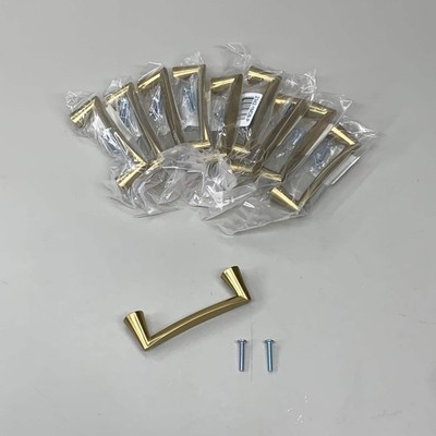 BERENSON 10 PACK Domestic Bliss Pull Handle Modern Brushed Gold 96mm 2342-1MDB-P