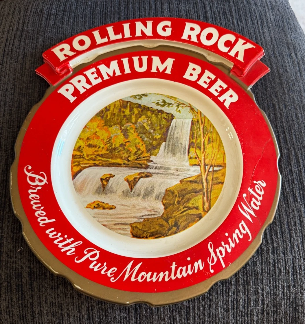 アンティーク　サイン　プレート　看板　ROLLING ROCK ビール　アメリカ Collectible Rolling Rock Signs & Tins | eBay