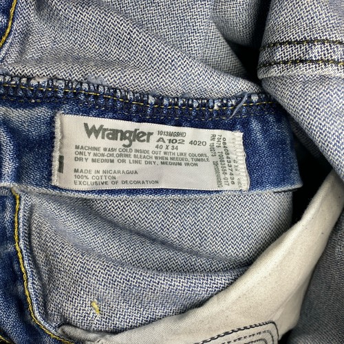 George Strait Wrangler Men's Jeans Blue Size 40x34 Cowboy Cut Straight - Picture 7 of 7