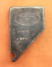 RARE - Vintage Metalrex Reno, Nevada 5.13 oz Silver Poured Ingot Bar, Toned! 5