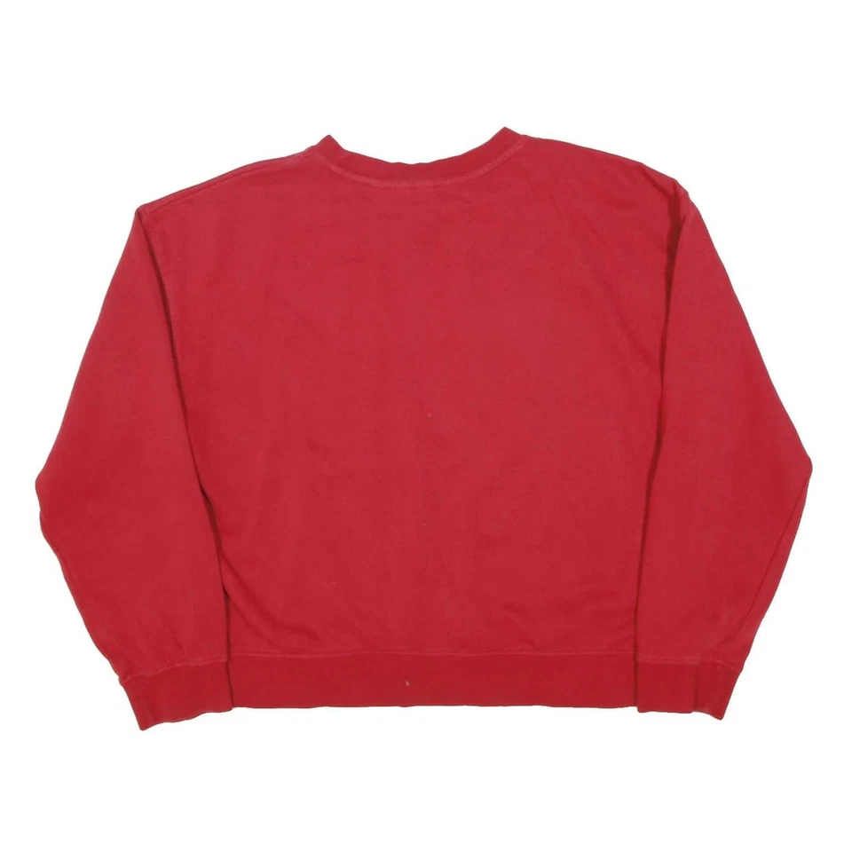 H&M Sudadera Hombre Roja Manhattan New York Cuello Redondo Algodón - Imagen 3 de 4
