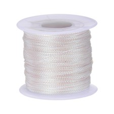Metallic Cord 1mm 109 Yards Tinsel Rope Thread String, White