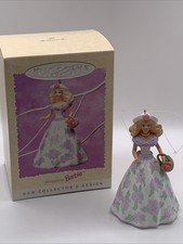 VTG Springtime Barbie 1995 Easter Collection Hallmark Keepsake Xmas Ornament NIB