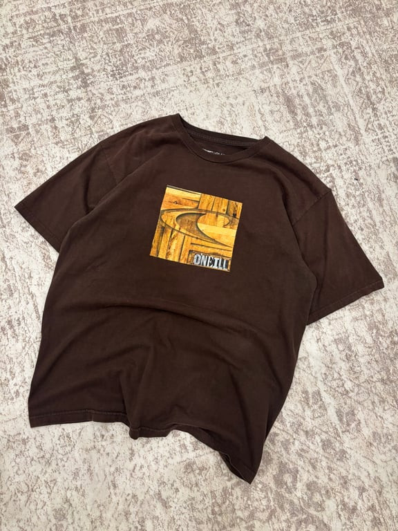 Vintage O'Neill Shirt Size Large L Tee Adult Short Sleeve Graphic Logo Casual Su