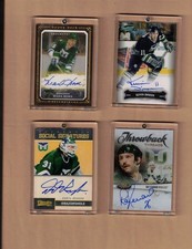 2008-09 , 08-09 , UPPER DECK ,BRUSHSTROKES, AUTOGRAPH ,WHALERS , MARK HOWE ,ONLY