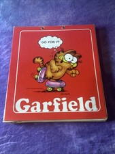 Vintage 1978 Garfield  Go For It   Binder W 1981-91 Comics Meticulously Cut Out