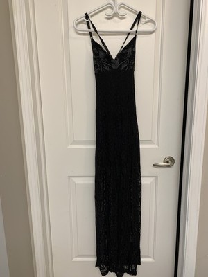 Y2K Metal Mulisha Maidens Innocent Maxi Dress S Double Slit Black Lace Goth  Alt | eBay