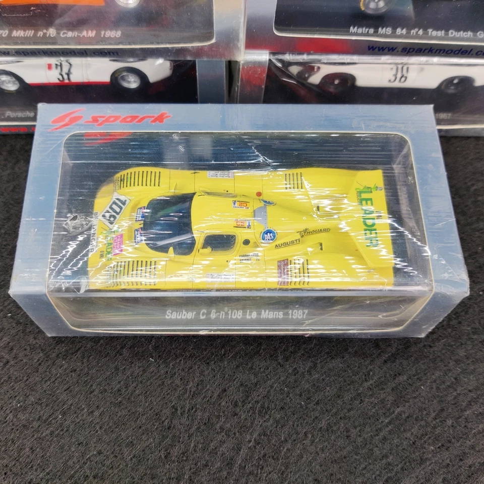 SPARK WABER C6 #108 LE MANS 1987 Y.HERVALET J-F YVON 1:43 S4082 IN SCATOLA - Immagine 2 di 4
