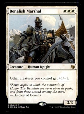 Benalish Marshal LP Light Play Dominaria MTG [11755]