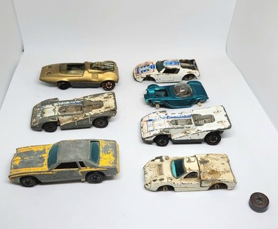Hot Wheels Vintage Redline Junkyard 7 Car Lot All Cars Missing
