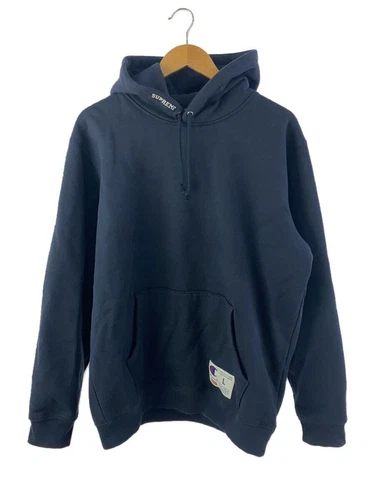 Supreme Felpa con Cappuccio 18SS Champion Felpa con Cappuccio L Cotone Navy S5S18X Usata