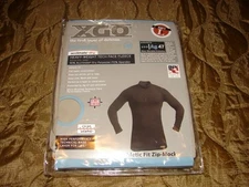XGO Tactical Phase 4 Heavyweight Performance Zip Mock Mens LS Crew - 4P11D - Lrg