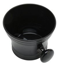 Shaving Bowl Black Plastic Large Capacity Comfortable Grip Portable Shave
