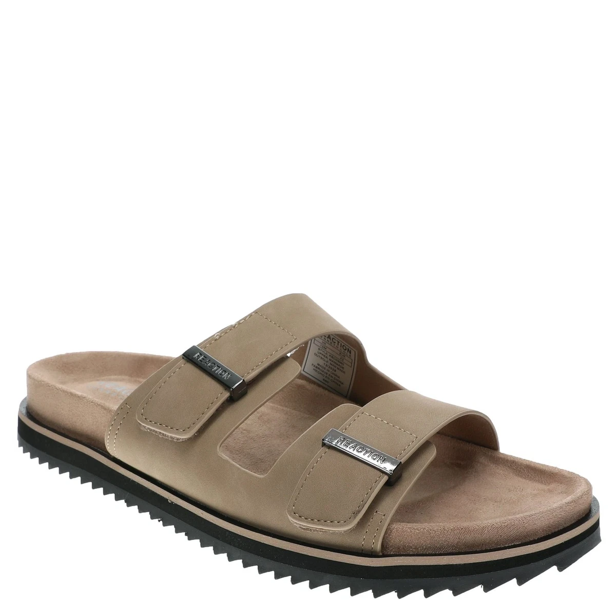 Reaction Kenneth Cole Men\'s Dark Brown Woven Cross-Strap Slide Sandals With Box Kenneth Cole M Brown Sandals for Men for sale | eBay main image 2