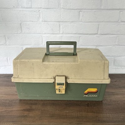 Vintage 8606 Plano Tackle Box 2 Side 6 Tray Locking Tackle System USA Made  | eBay