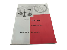 Writs TDCAA 2022 1st Edition Law Book Andrea ...