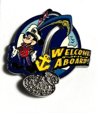 Disney DCL Cruise Line Mickey Mouse Captain's Choice Welcome Aboard LE Pin   U01