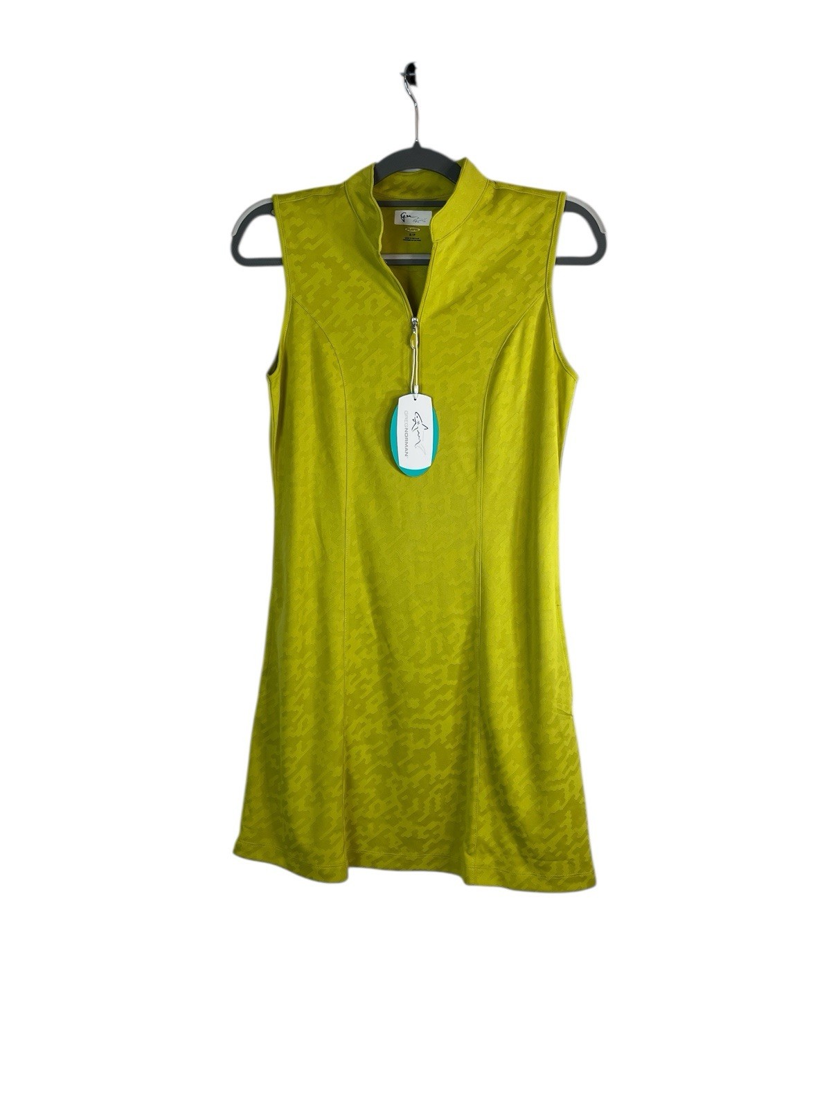 Dress Womens Small Sleeveless Zip Front Green Nwt