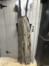 Vintage IDEAL Camo BIB OVERALLS Mens Medium USA Hunting Gear