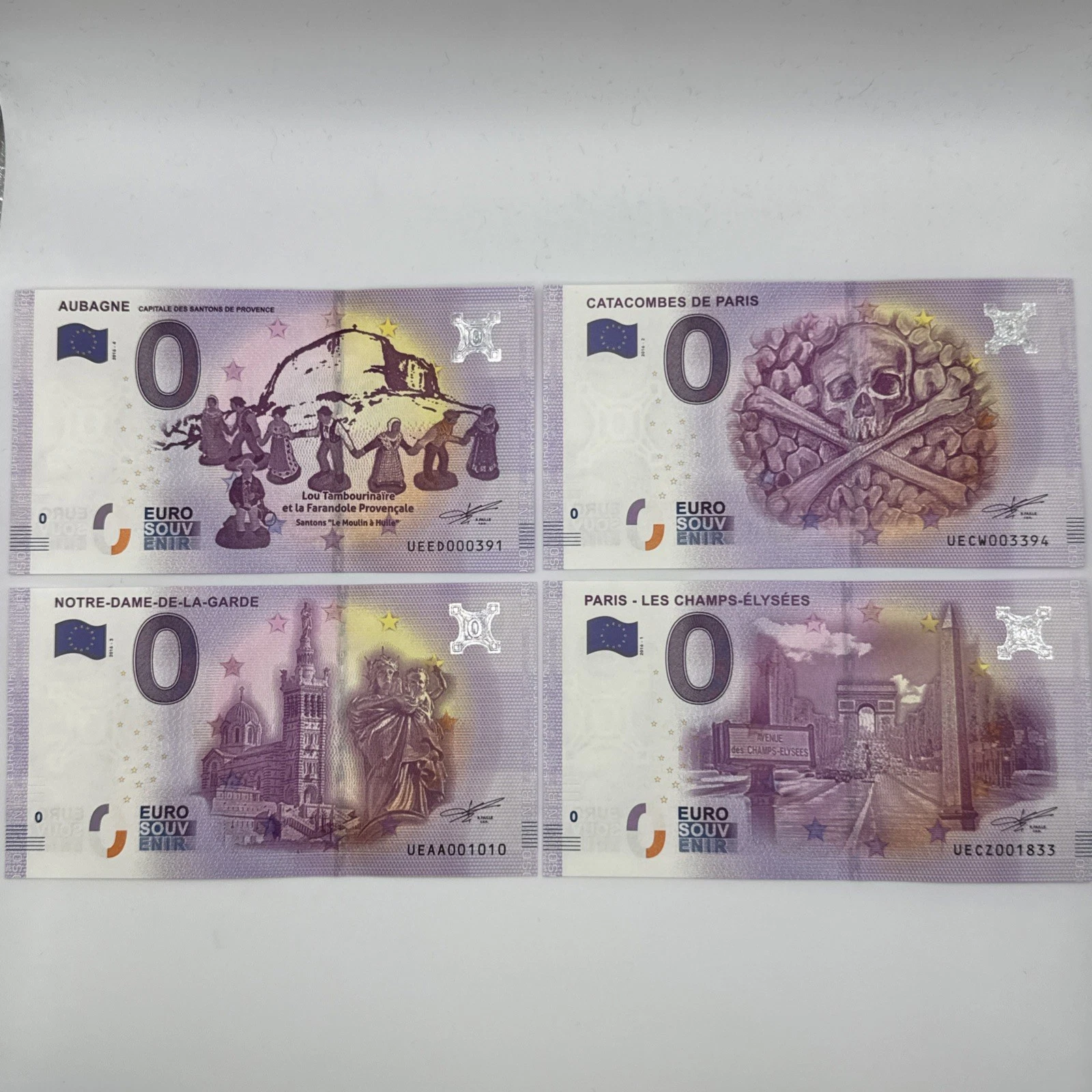 Billet  Zéro 0 € Euro Touristique / Souvenir 2016