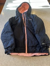 Columbia Girls Omni-Tech Jacket - Black/Peach - Size Medium