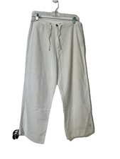 Royal Robbins Cotton Womens Outdoor Drawstring Crop Pants Size 8 White