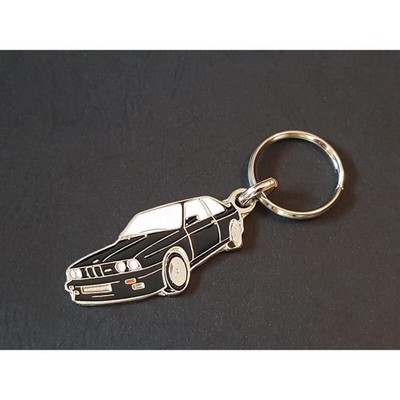 Schlüsselanhänger Profil BMW M3 E30, Sport Evolution Evo, 320i 323i 325 318i (schwarz)
