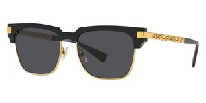 Versace Man Sunglasses 0VE4447 GB1/87 55mm Black - Dark Grey Lens - NEW
