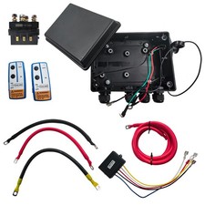 Heavy Duty 500a 12v Winch Contactor Solenoid Kit Remote For Truck Offroad Winch