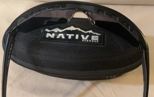 Native Eyewear Hardtop Ultra 302 HT Sonnenbrille mattschwarz polarisiert Sport mit Seitenschutz - Bild 12 von 14