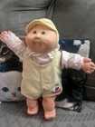 Vintage Cabbage Patch Kids Preemie Original 1984 Blonde patch of hair Green Eyes