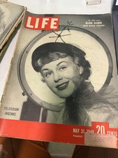 Life Magazine May 31 1948 Red Black White Paper Vintage