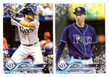 2018 Topps Walmart Holiday Snowflake - TAMPA BAY RAYS Team Set 