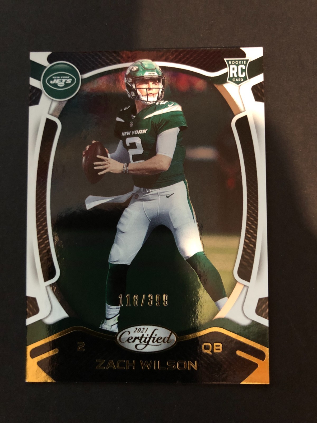 2021 Panini Certified #102 Zach Wilson #/399 SN,RC