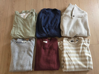 Konvolut Kleidung 6x Pullover Herren Esprit H&M sOliver Review Gr.M TOP Paket
