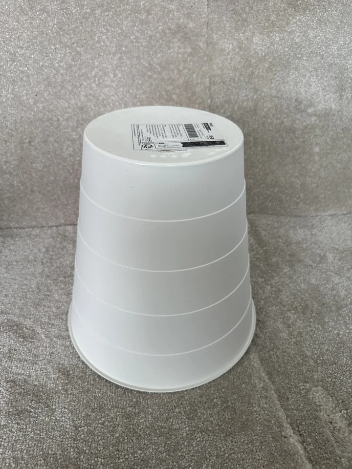 Poubelle ronde blanche 10L | Design moderne - Photo 2/4