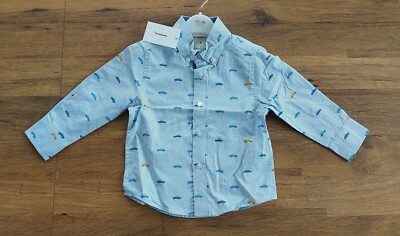 Jasper Conran Jungen Cars Print Langarmshirt Größe 12-18m