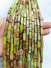 1 Strand 14x4mm Green Sea Sediment Jasper Rectangle Spacer Beads 15.5inch HH7572