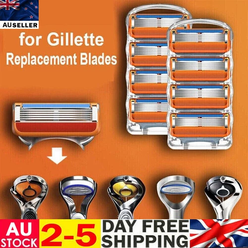 40x Shaving Razor Blades Refills Compatible for Gilette Fusion 5 Proglide 2 Type - Picture 1 of 5