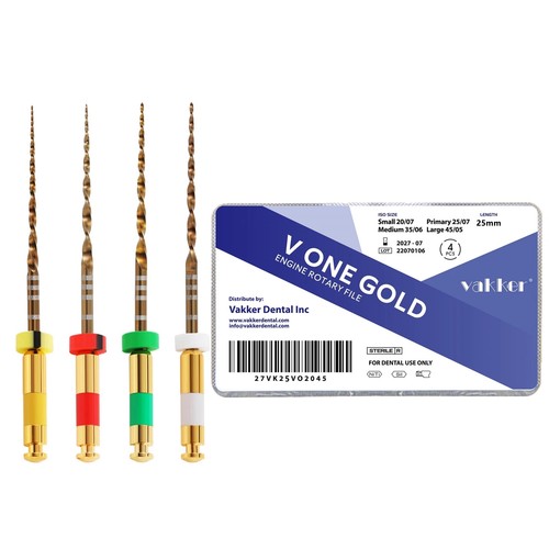 Vakker® V One Gold Motor Recíproco Rotativo Endo Archivos Activados por Calor S M L - Imagen 14 de 17