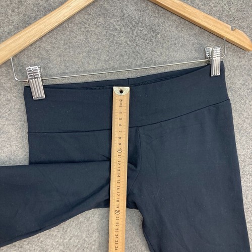 Running Bare Womens Leggings Size 10 Black Capri Stretch Fitness 42509 - Picture 5 of 12