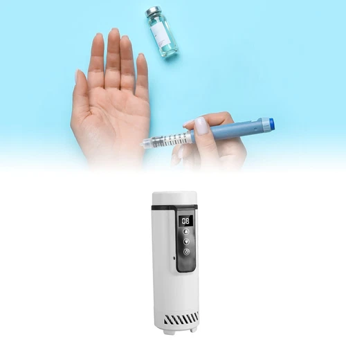 Medicine Travel Cooler 30H Refrigerated Insulin Cooler Box Mini Holds Up 5 UK - Picture 2 of 10