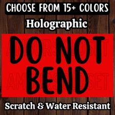 50 DO NOT BEND STICKERS 2.25" ENVELOPE LABELS SHIPPING CAUTION SCRATCH RESISTANT