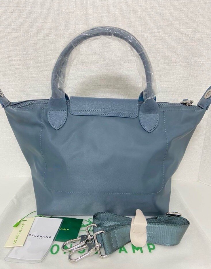 LONGCHAMP Le Pliage Neo S Handbag Shoulder Bag Blue Gray Outlet