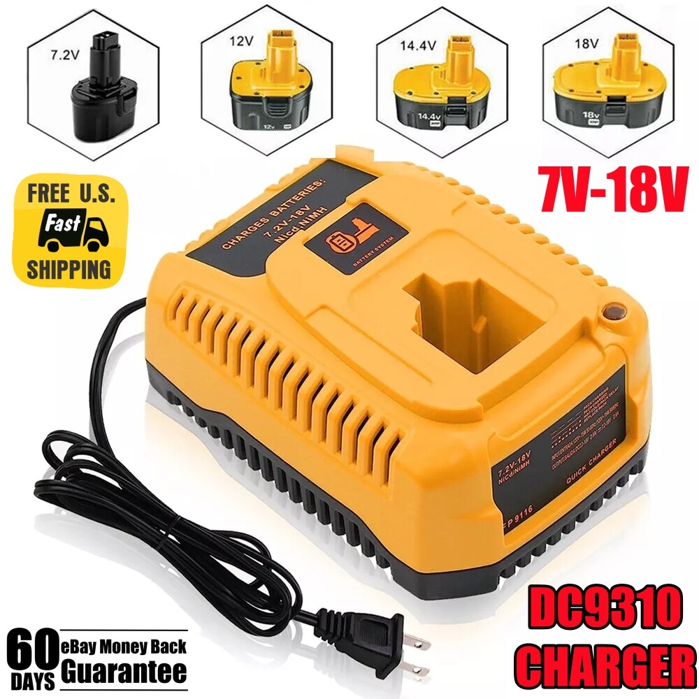 DC9310 Charger 18 Volt for Dewalt 7.2V-18V XRP Battery NiCd DC9310 Charger 18 Volt for Dewalt 7.2V-18V XRP Battery NiCd