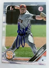 LOGAN WEBB signed auto autographed autograph 2019 1st Bowman RC SF Giants COA