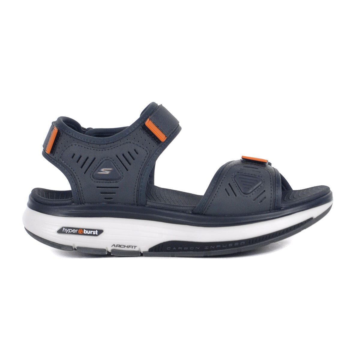 Skechers Go Walk Men's Workout Walker Charcoal/Orange
